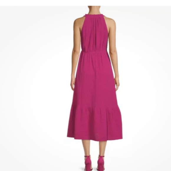 Time and Tru Women’s Berry Sleeveless Tiered Midi Dress XXL/20 NEW - Picture 8 of 10